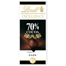 LINDT EXCELLENCE Zartbitterschokolade mit 70 % Kakao, 100 g
