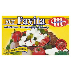 MLEKOVITA FAVITA HALBFETTER SALAT UND SANDWICHKÄSE 12 % 270 G 6 STÜCK