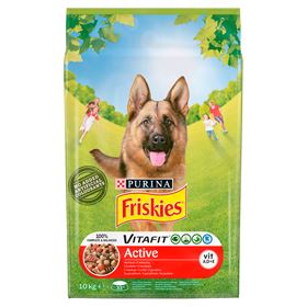 FRISKIES VITAFIT ACTIVE HUNDEFUTTER MIT RIND 10 KG