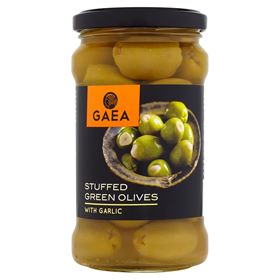 GAEA GRÜNE OLIVEN MIT KNOBLAUCH 295 G