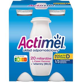 DANONE ACTIMEL CLASSIC FERMENTIERTE MILCH 400 G (4 X 100 G) 6 STÜCK