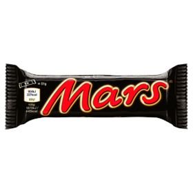 MARS-RIEGEL MIT NOUGATFÜLLUNG, ÜBERZOGEN MIT KARAMELL UND SCHOKOLADE 51 G 40 STÜCK