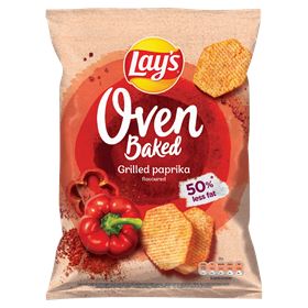 LAY'S FROM THE OVEN GEBACKENE KARTOFFELCHIPS GEGRILLTER PFEFFERGESCHMACK 200 G 20 STÜCK