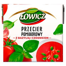 ŁOWICZ TOMATENPUSH MIT BASILIKUM UND KNOBLAUCH 500 G 12 STÜCK