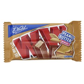 E.WEDEL BATON WW Waffeln ETIKETTIERT MIT ERDNUSSFÜLLUNG IN VOLLSCHOKOLADE 47 G 24 STÜCK