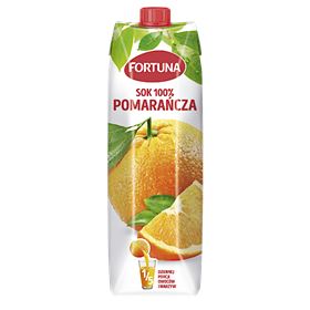 FORTUNA 100 % ORANGENSAFT 1 L 6 STÜCK KARTON