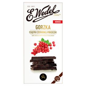 E.WEDEL PREMIUM SCHOKOLADENBITTER MIT JOHANNISBEERE 100G