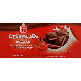 FEINE LIFE-MILCHSCHOKOLADE MIT ERDBEERFÜLLUNG 100 G 12 STK