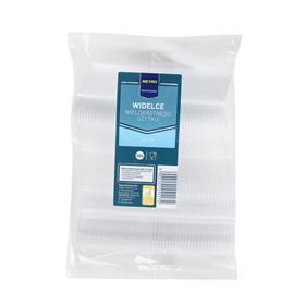 METRO PROFESSIONAL GABEL TRANSPARENTES POLYSTYROL 18 CM 50 STÜCK