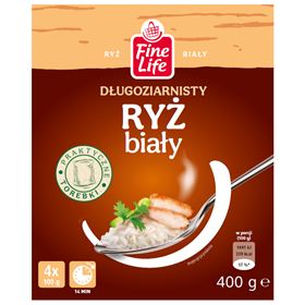 FINE LIFE LANGKORN-WEIßER REIS 400 G 6 STÜCK