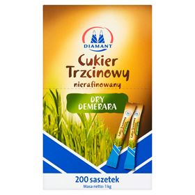 DIAMANT TROCKENER DEMERARA-ROHZUCKER 1 KG (200 STÜCK)