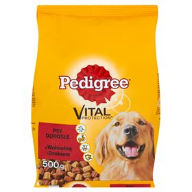 PEDIGREE VITAL PROTECTION MIT RIND UND GEFLÜGEL ERWACHSENE HUNDE ALLEINFUTTER 500 G 12 STÜCK