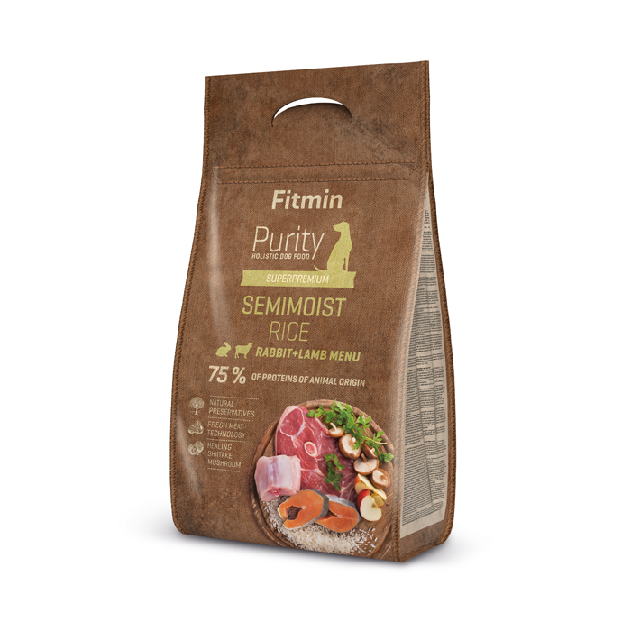 Hund Reinheitsreis Halbfeucht Kaninchen & Lamm 0,8kg - FITMIN