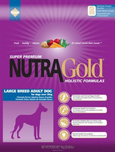 Erwachsener Hund großer Rassen 15 kg - NUTRA GOLD HOLISTIC