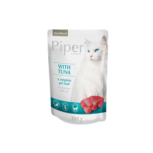 für Katze STERILISIERT MIT THUNFISCH 100g - PIPER