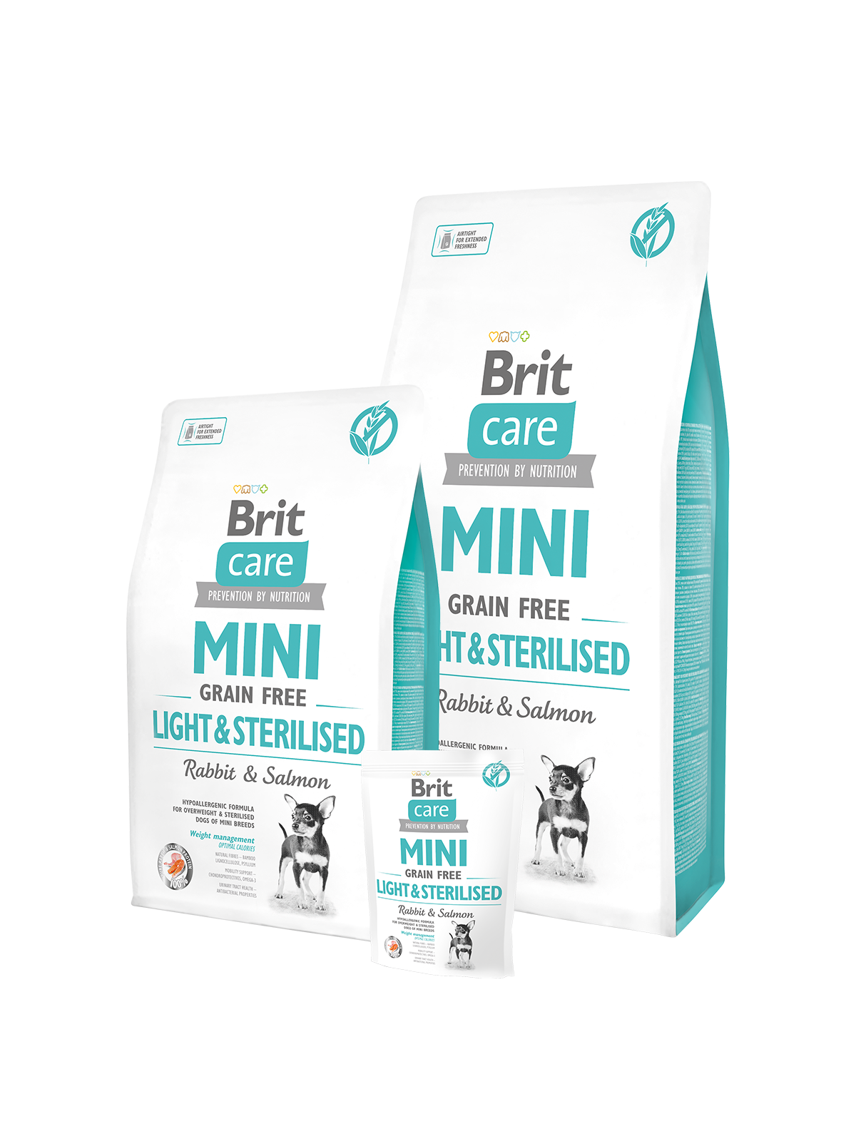 CARE MINI GRAIN-FREE LEICHT&STERILISIERT 2 kg - BRIT