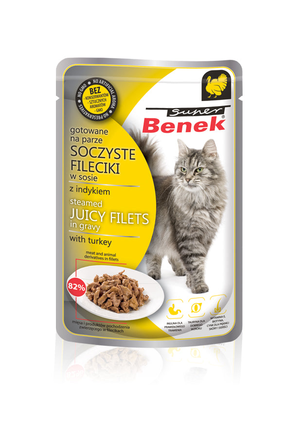 Filets in Sauce mit Pute 85g - SUPER BENEK