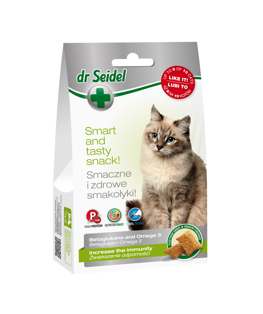 Snacks zur Stärkung der Immunität mit Beta-Glucan für Katzen 50 g - DR SEIDEL