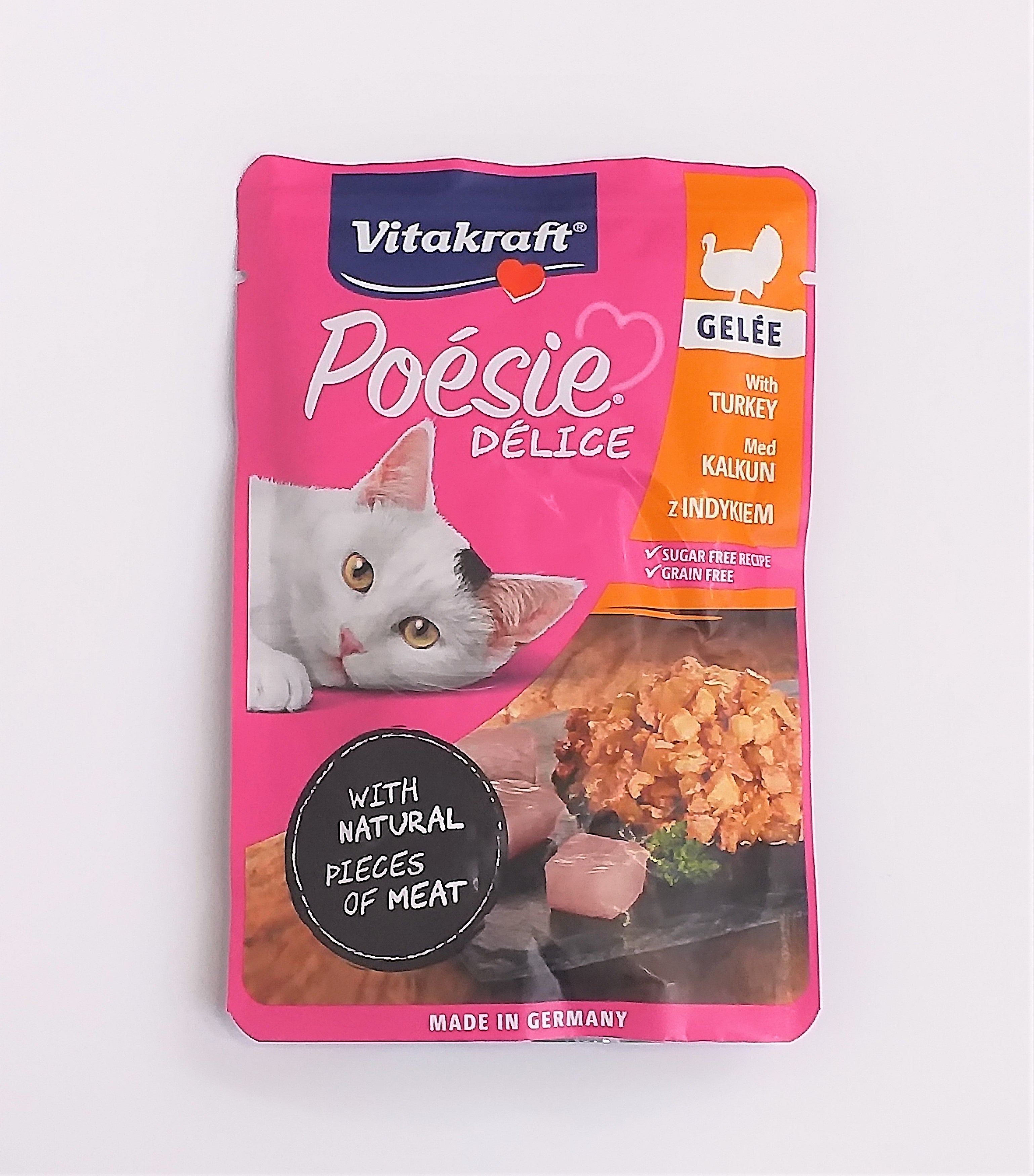 POESIE DELICE GELEE Putenbeutel für Katze 85g - VITAKRAFT