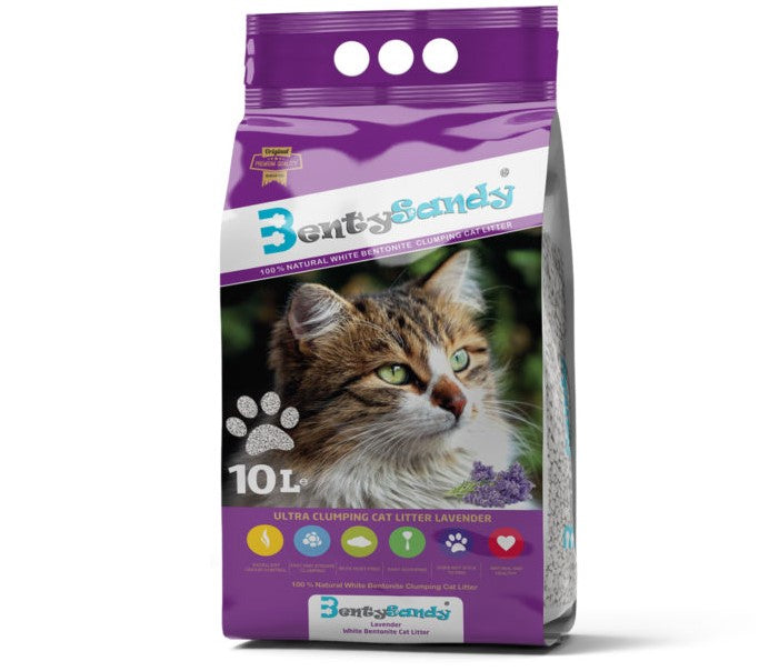 LAVENDER Weißer Lavendel Bentonitstreu 10l - BENTY SANDY
