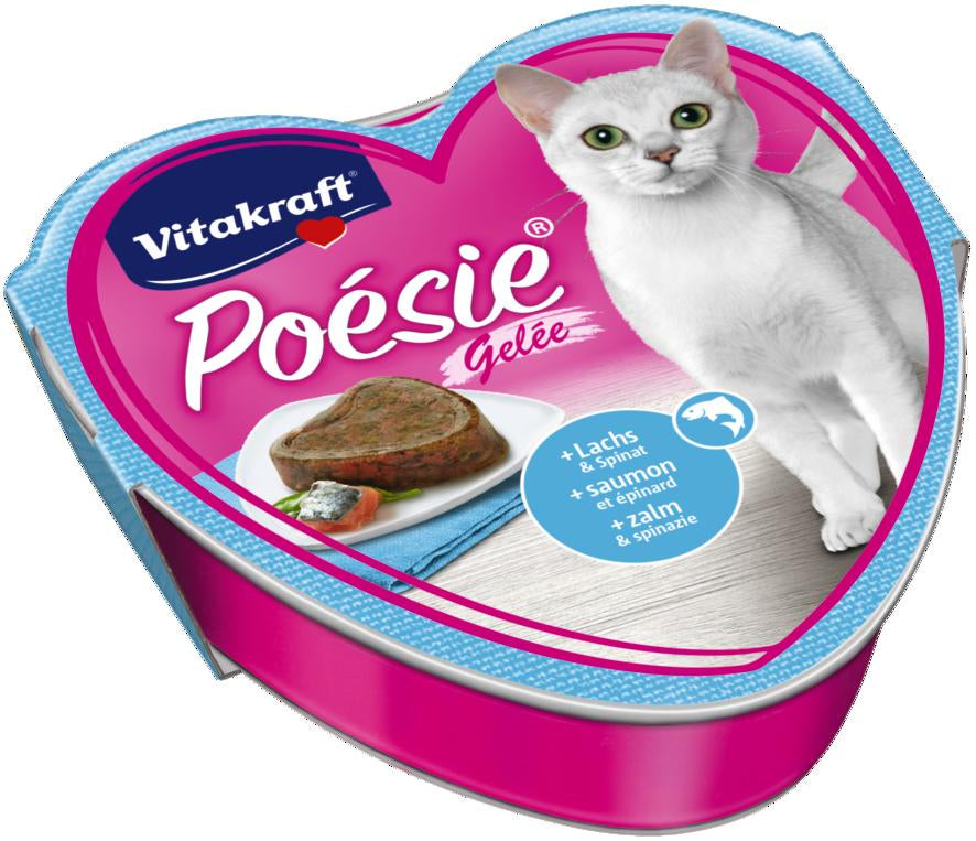 POESIE JELLY Lachs/Spinat 85g/Katze - VITAKRAFT