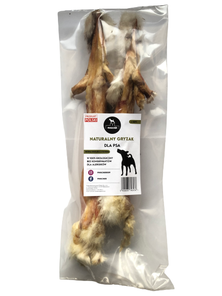 Natürlicher Hundekauartikel - KANINCHENHAUT MIT FELLINNEN 2 Stk. - Pinscher