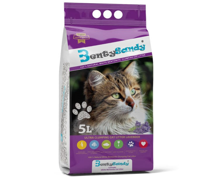 LAVENDER Weißer Lavendel Bentonitstreu 5l - BENTY SANDY