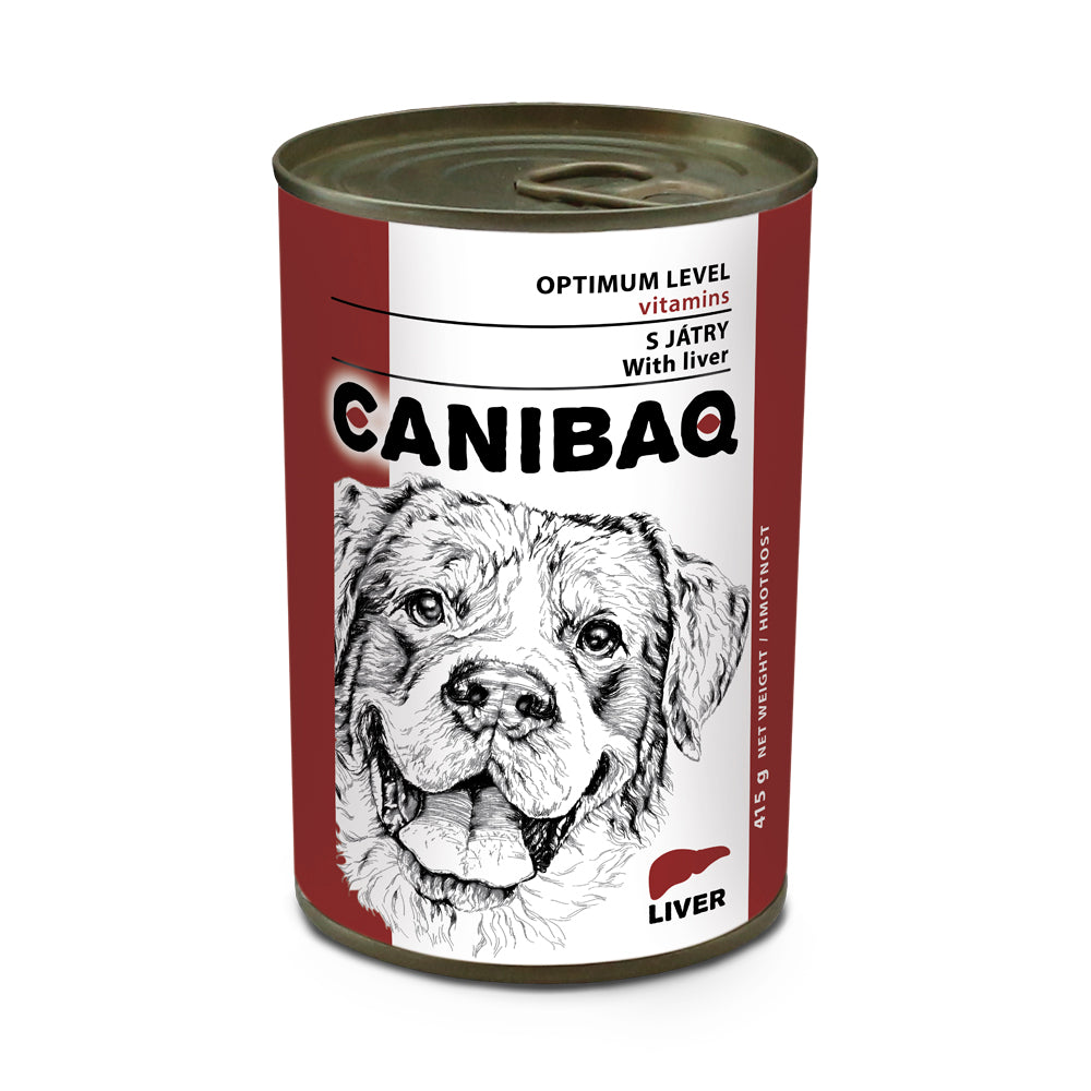 Klassische Dose Hund - Leber 415g - CANIBAQ