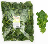 سبانخ طازجة غير مغسولة عضوية (حوالي 0.40 كجم)