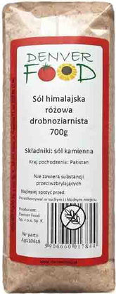 Himalaya růžová sůl jemná 700g DENVER FOOD
