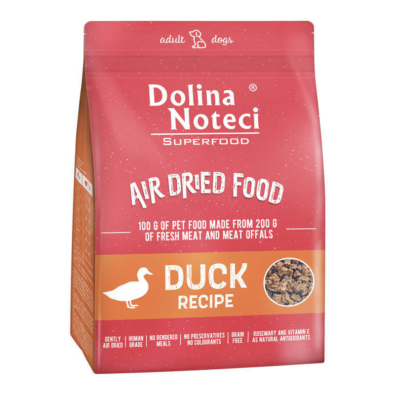 SUPERFOOD Entenschale Hundetrockenfutter 1kg - DOLINA NOTECI