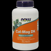 CALMag dk Cálcio Magnésio Vitamina D3 e K2 180 Cápsulas NOW FOODS