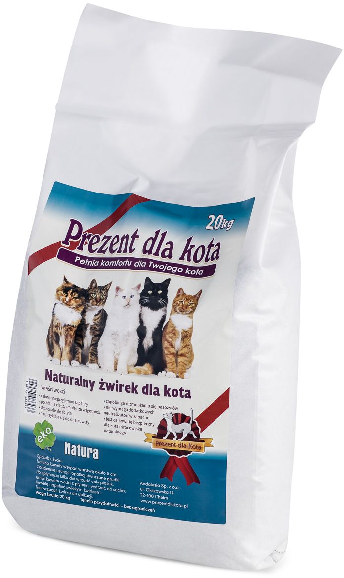 Natura Zeolithstreu 20l - GESCHENK FÜR KATZE