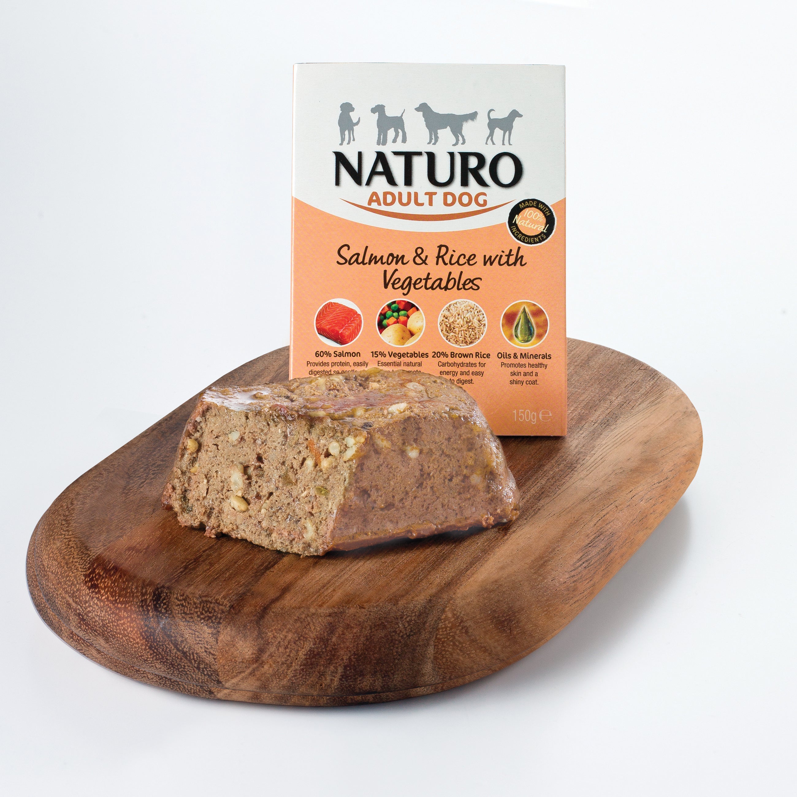 LACHS mit Reis und Gemüse 150 g - NATURO