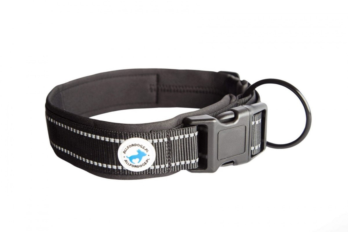 Halsband Schwarz L - ALLES FÜR HUNDE
