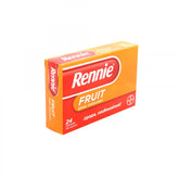Rennie Fruity สำหรับอาการแสบร้อนกลางอกและอาหารไม่ย่อย 24 เม็ด