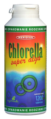Algues pressées Chlorella 1200tab. (paroi cellulaire brisée) MÉRIDIEN
