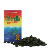 Algues pressées Chlorella 200 tabl. (paroi cellulaire brisée) MÉRIDIEN