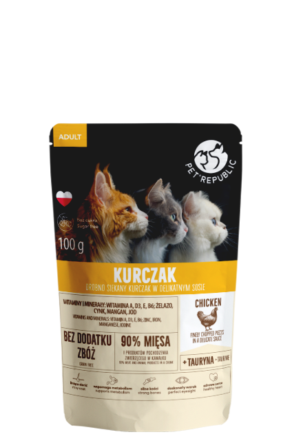 Hähnchenfilets in Sauce Beutel für Katze 100g - PETREPUBLIC
