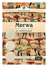 Moruše v čokoládě bez cukru, bez lepku 100g FÜNF ÄNDERUNGEN