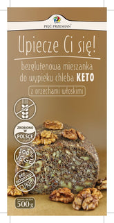 Keto směs na chléb s vlašskými ořechy bez lepku 500g PĚT ZMĚN