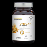 Omega + Vitamin D3 2000 IE 60 Kapsler AURA HERBALS Softgel