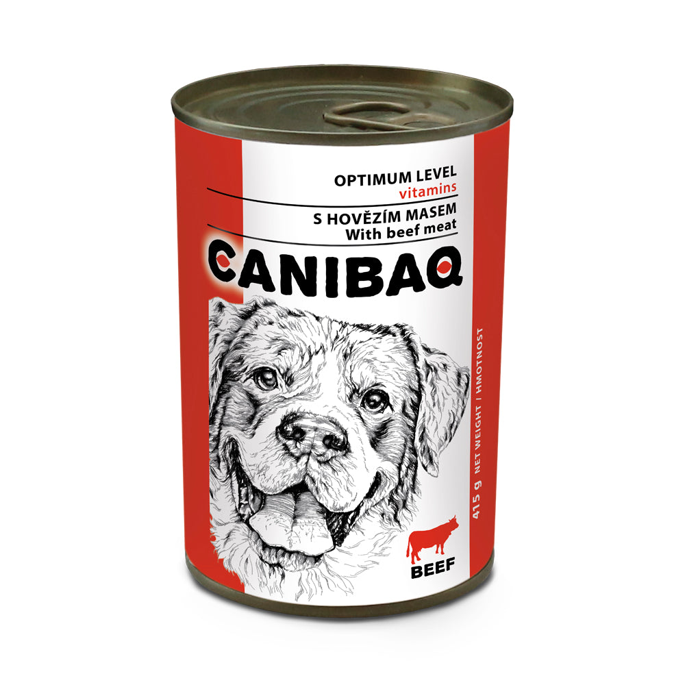 Klassische Dose Hund - Rind 415g - CANIBAQ