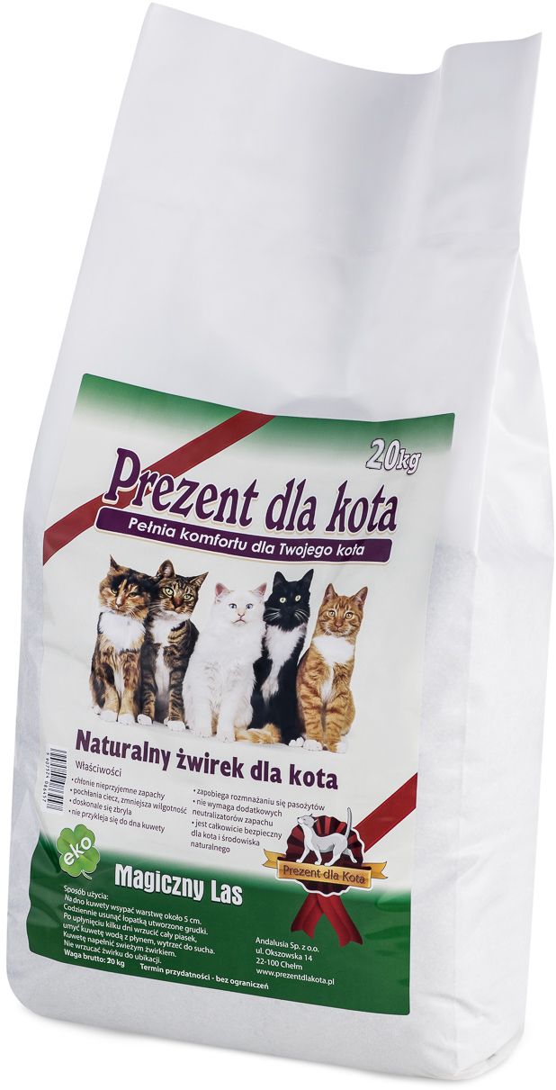 Zeolithstreu Magic Forest 20l - GESCHENK FÜR KATZE