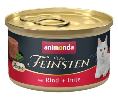 Vom Feinsten Mousse für Katzen Dose mit Rind und Ente 85g - ANIMONDA