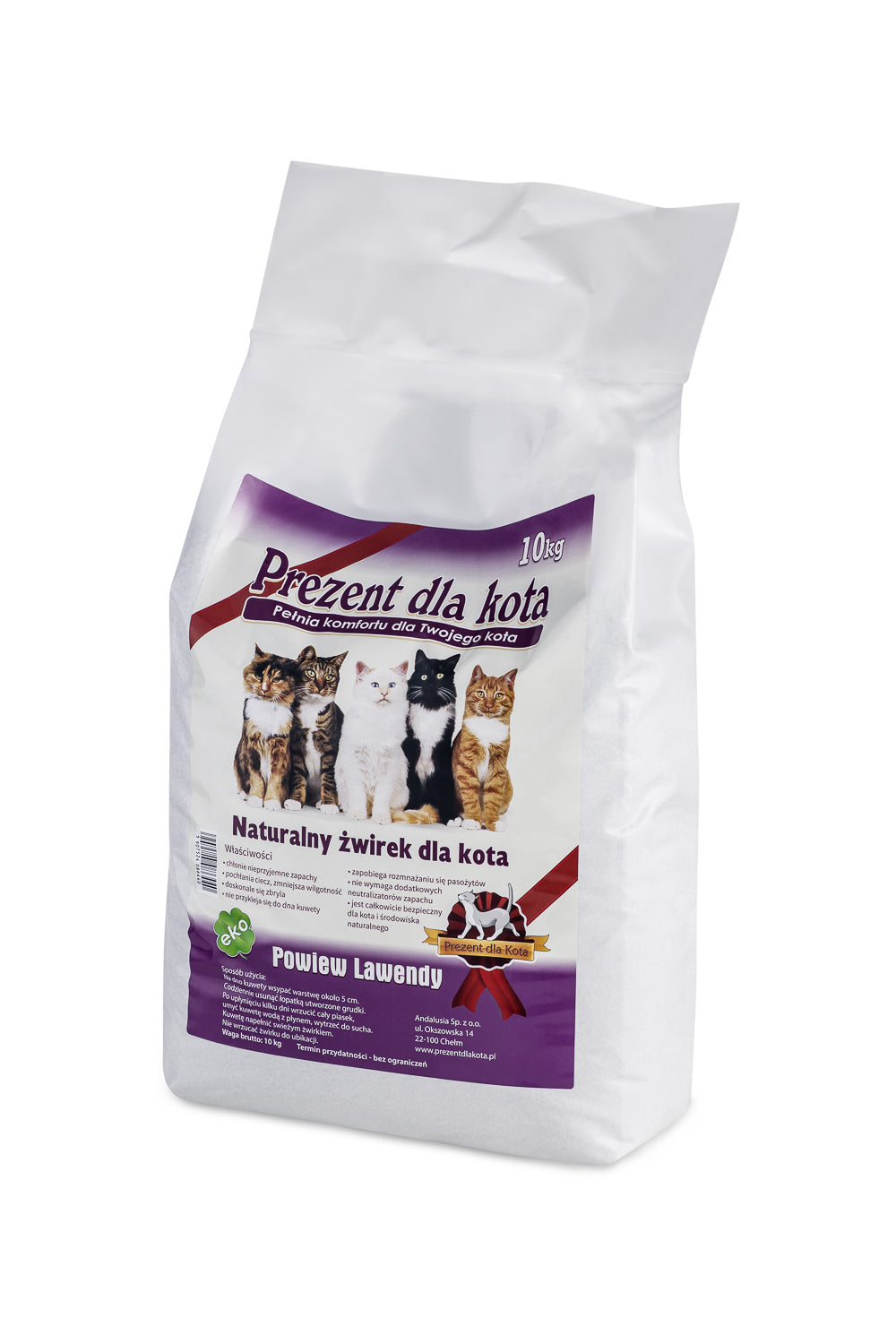 Zeolithstreu Breath of Lavender 10kg - GESCHENK FÜR KATZE