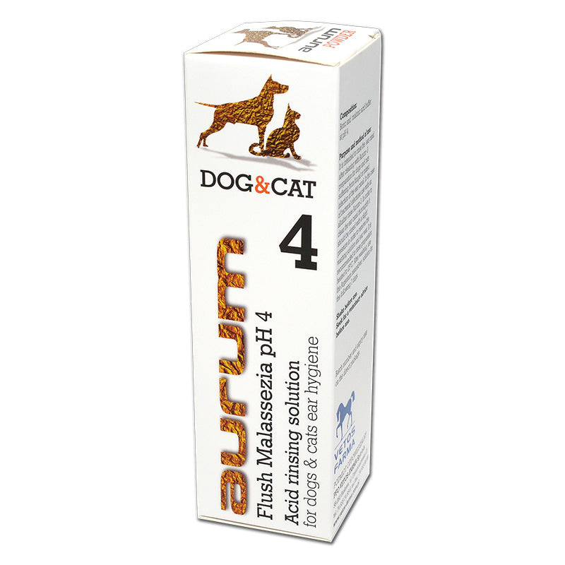 4 - Saure Spülung für die Hygiene der Ohren von Hunden und Katzen 500ml - AURUM