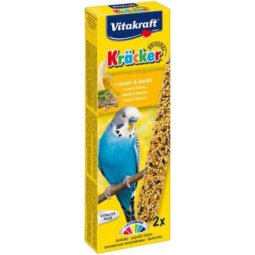 KRACKER Kamm für Wellensittich, Sesam und Banane 2St - VITAKRAFT