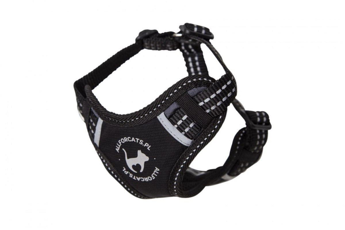 Sportgeschirr Schwarz XS für eine Katze - ALL FOR CATS