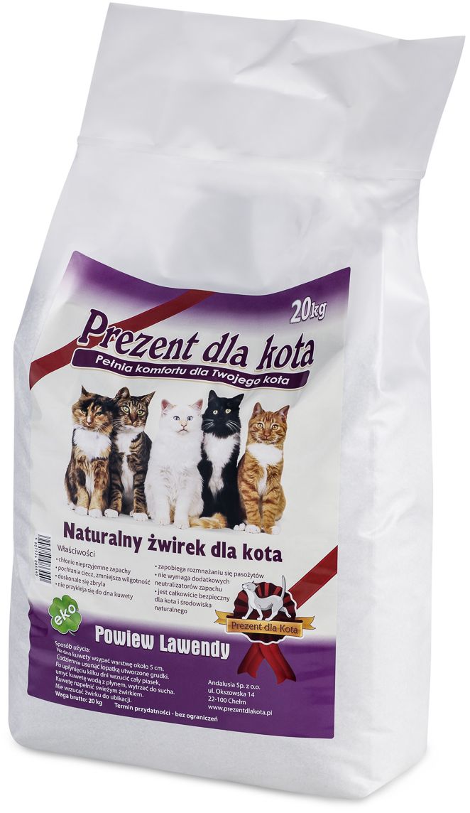 Zeolithstreu Breath of Lavender 20kg - GESCHENK FÜR KATZE